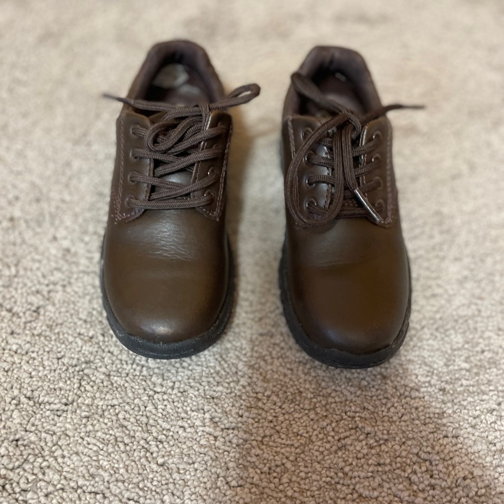 Classic Brown Leather Kids Hush Puppies